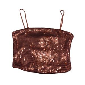 H&M Copper Sequin Camisole